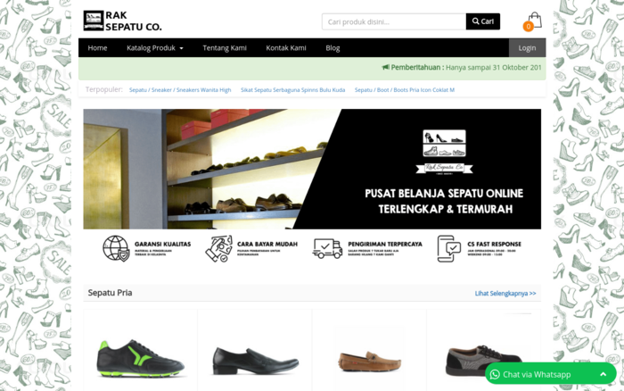 Toko Online Sepatu Rak Sepatu Co.